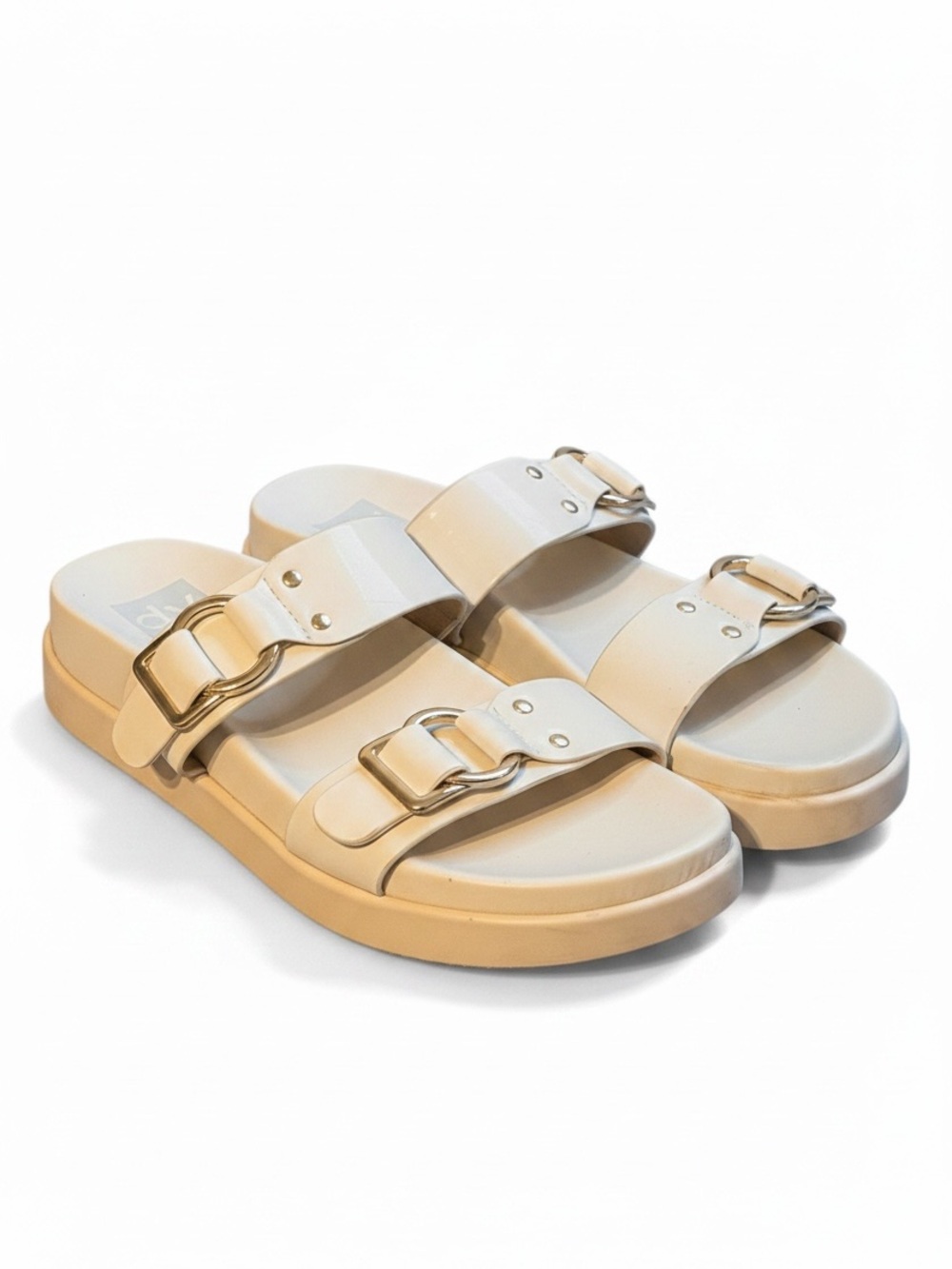 DV by Dolce Vita Ivory Double Strap Footbed Sandals – Size 8